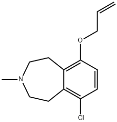 9-allyloxy-6-chloro-3-methyl-2,3,4,5-tetrahydro-1H-benzazepine Structure