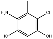 1,3-Benzenediol,  4-amino-6-chloro-5-methyl- Structure