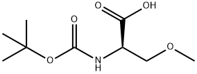 Boc-o-methyl-D-serine 구조식 이미지