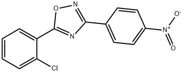 5-(2-Chlorophenyl)-3-(4-nitrophenyl)-1,2,4-oxadiazole 구조식 이미지