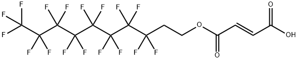 (3,3,4,4,5,5,6,6,7,7,8,8,9,9,10,10,10-heptadecafluorodecyl) hydrogen fumarate Structure