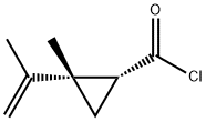 사이클로프로판카르보닐클로라이드,2-메틸-2-(1-메틸에테닐)-,cis-(9CI) 구조식 이미지