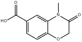 4-METHYL-3-OXO-3,4-DIHYDRO-2H-1,4-BENZOXAZINE-6-CARBOXYLIC ACID 구조식 이미지