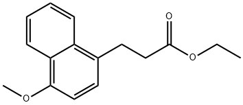 Ethyl 3-(4-Methoxy-1-naphthyl)propanoate Structure