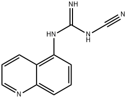N-Cyano-N'-5-quinolinylguanidine 구조식 이미지