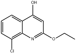 8-클로로-2-에톡시퀴놀린-4-올 구조식 이미지