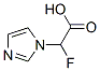 1H-Imidazole-1-acetic  acid,  -alpha--fluoro- Structure