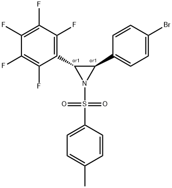 2-(4-BROMOPHENYL)-3-(PERFLUOROPHENYL)-1-TOSYLAZIRIDINE Structure