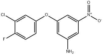 3-(3-chloro-4-fluorophenoxy)-5-nitroaniline Structure