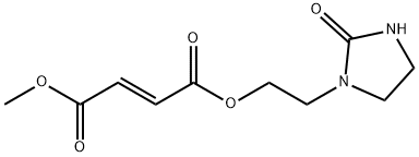 2-부텐디오산(2E)-,메틸2-(2-옥소-1-이미다졸리디닐)에틸에스테르 구조식 이미지