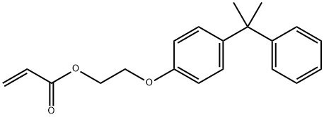 2-Propenoic acid, 2-[4-(1-methyl-1-phenylethyl)phenoxy]ethyl ester Structure