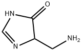 4H-이미다졸-4-온,5-(아미노메틸)-3,5-디하이드로- 구조식 이미지