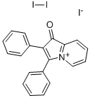 2,3-DIPHENYL-1-OXOINDOLIZINIUM TRIIODIDE Structure