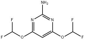 2-Amino-4,6-bis(difluoromethoxy)pyrimidine 구조식 이미지