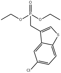 디에틸[(5-클로로-1-벤조티오펜-3-일)메틸]포스포네이트 구조식 이미지
