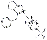 (R)-Benzyl-2-[4-(trifluoroMethyl)phenyl]-6,7-dihydro-5H-pyrrolo[2,1-c][1,2,4]triazoliuM Tetrafluoroborate 구조식 이미지