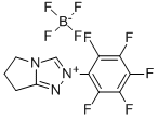 6,7-DIHYDRO-2-PENTAFLUOROPHENYL-5H-PYRROLO(2,1-C)-1,2,4-TRIAZOLIUM TETRAFLUOROBORATE, 97% Structure