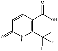 6-Hydroxy-2-(trifluoromethyl)nicotinic acid 구조식 이미지