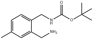 TERT-BUTYL 2-(AMINOMETHYL)-4-METHYLBENZYLCARBAMATE Structure