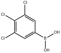 (3,4,5-Trichlorophenyl)boronic acid 구조식 이미지