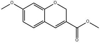 7-METHOXY-2H-CHROMENE-3-CARBOXYLIC ACID METHYL ESTER Structure