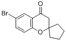 SPIRO[2H-1-BENZOPYRAN-2,1'-CYCLOPENTAN]-4(3H)-ONE, 6-BROMO- Structure