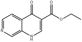 1,4-DIHYDRO-4-OXO-1,7-NAPHHTHYRIDINE-3-CARBOXYLICACID에틸에스테르 구조식 이미지