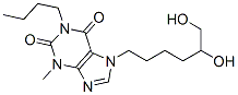 1-butyl-7-(5,6-dihydroxyhexyl)-3-methyl-purine-2,6-dione Structure