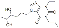 7-(4,5-dihydroxyhexyl)-3-ethyl-1-propyl-purine-2,6-dione Structure