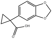 1-(1,3-BENZODIOXOL-5-YL)CYCLOPROPANECARBOXYLIC ACID Structure