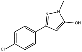 5-(4-CHLOROPHENYL)-2,4-DIHYDRO-2-METHYL-3H-PYRAZOL-3-ONE 구조식 이미지