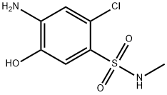 4-아미노-2-클로로-5-히드록시-N-메틸벤젠술폰아미드 구조식 이미지