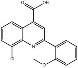 8-CHLORO-2-(2-METHOXYPHENYL)QUINOLINE-4-CARBOXYLIC ACID Structure