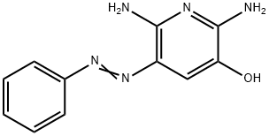 2,6-디아미노-5-하이드록시-3-(페닐아조)피리딘 구조식 이미지