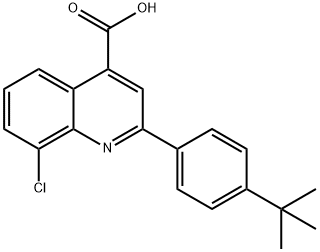 2-(4-TERT-BUTYLPHENYL)-8-CHLOROQUINOLINE-4-CARBOXYLIC ACID Structure