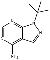 1H-Pyrazolo[3,4-d]pyrimidin-4-amine, 1-(1,1-dimethylethyl)- Structure