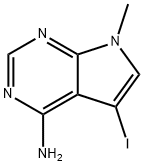 5-iodo-7-Methyl-7H-pyrrolo[2,3-d]pyriMidin-4-aMine 구조식 이미지