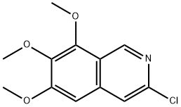 이소퀴놀린,3-클로로-6,7,8-트리메톡시- 구조식 이미지