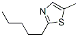 Thiazole, 5-methyl-2-pentyl- Structure