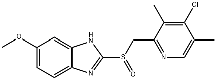 (S)-4-Desmethoxy-4-chloro Omeprazole Structure