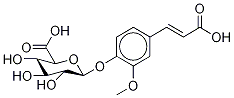 4-(2-카르복시에테닐)-2-메톡시페닐β-D-글루코피라노시두론산 구조식 이미지