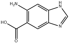 1H-Benzimidazole-5-carboxylic  acid,  6-amino- Structure