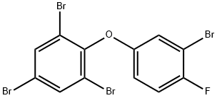 4'-FLUORO-2,3',4,6-TETRABROMODIPHENYL ETHER Structure