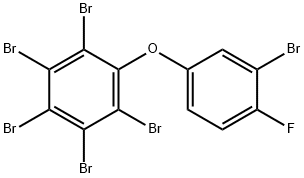 4'-FLUORO-2,3,3',4,5,6-HEXABROMODIPHENYL ETHER Structure