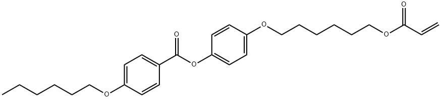 4-(6-ACRYLOXY-HEX-1-YL-OXY)PHENYL 4-(HEXYLOXY)BENZOATE Structure