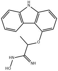 2-(9H-Carbazol-4-yloxy)-N-hydroxypropanimidamide Structure