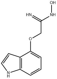 Ethanimidamide, N-hydroxy-2-(1H-indol-4-yloxy)- 구조식 이미지