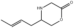 2-Morpholinone,  5-(2E)-2-butenyl-  (9CI) Structure