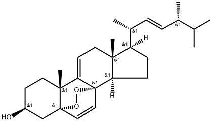 5,8-epidioxyergosta-6,9(11),22-trien-3-ol Structure