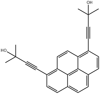 3-Butyn-2-ol, 4,4'-(1,8-pyrenediyl)bis[2-methyl- 구조식 이미지